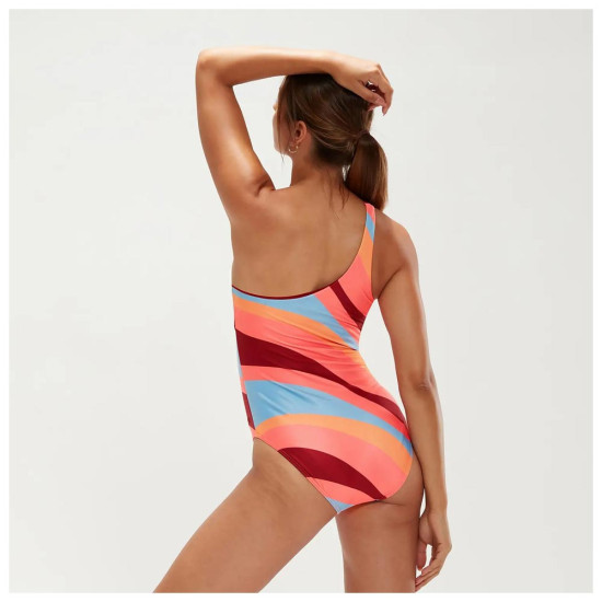 Speedo Γυναικείο ολόσωμο μαγιό Printed Asymetric Swimsuit